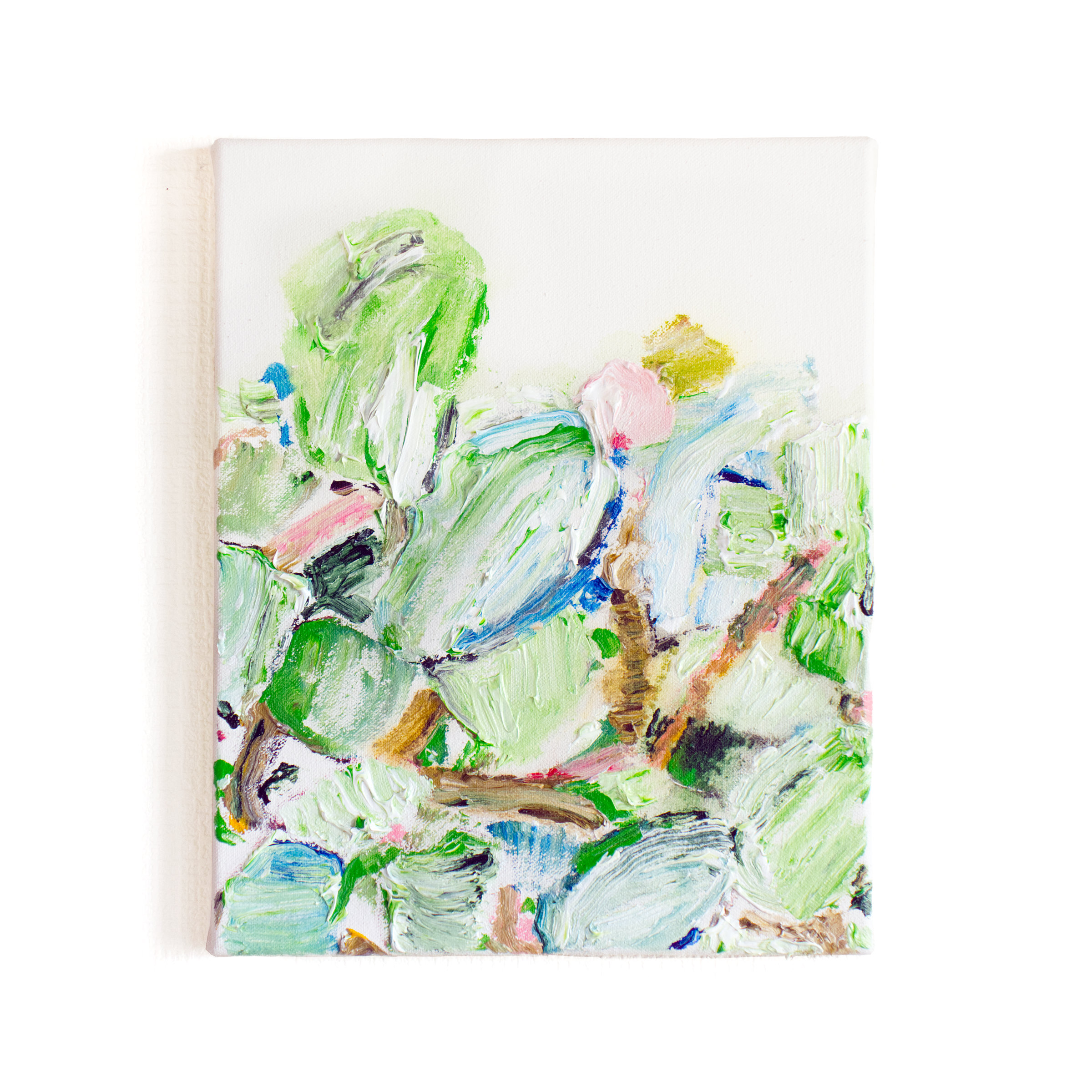 アクリル抽象画「Colors on Canvas」植物