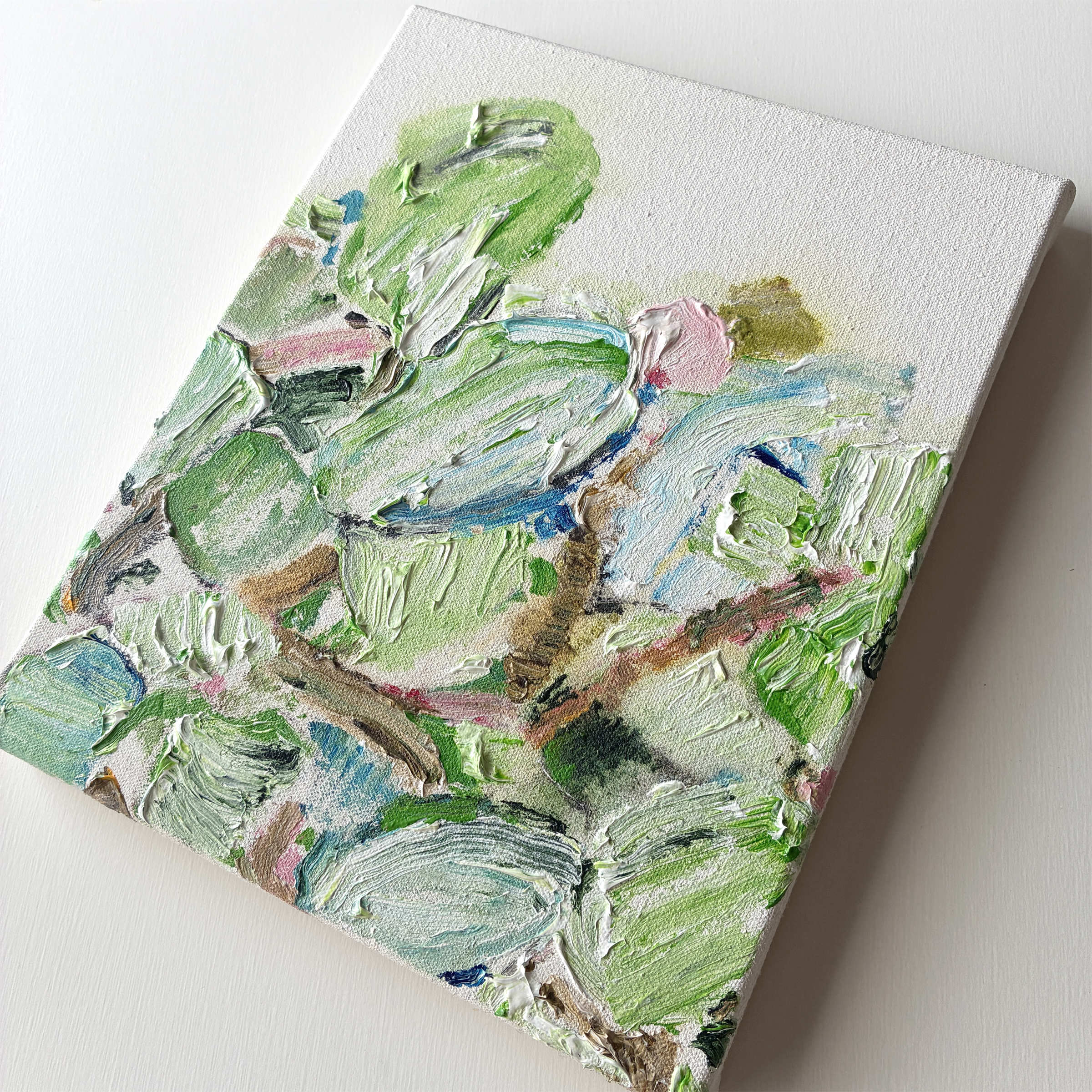 アクリル抽象画「Colors on Canvas」植物