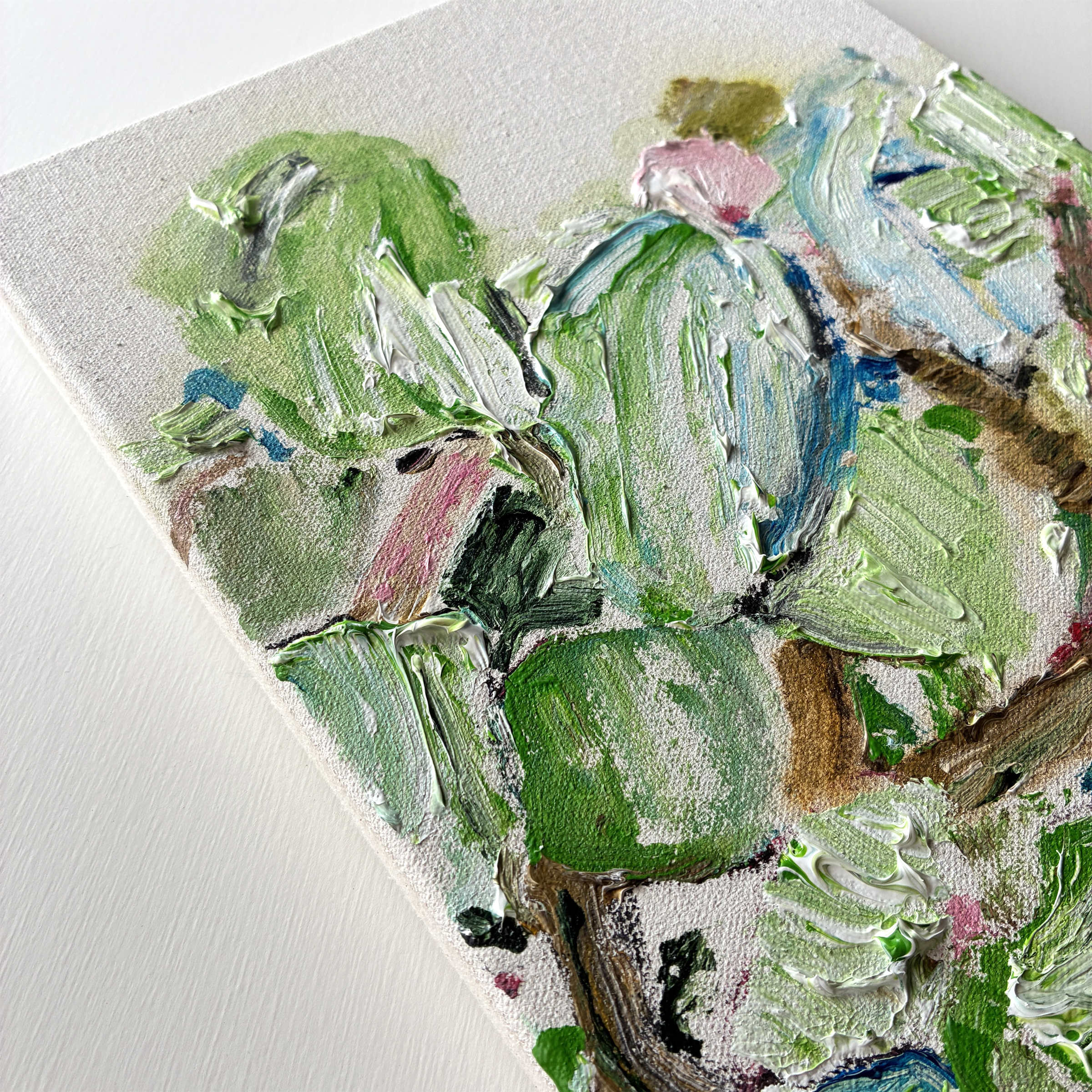 アクリル抽象画「Colors on Canvas」植物